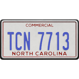 Plate USA North Carolina