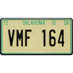 Plate USA Oklahoma