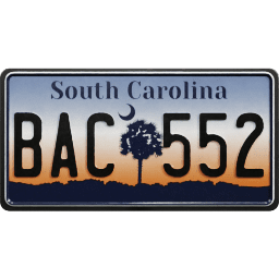 Plate USA South Carolina