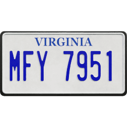 Plate USA Virginia