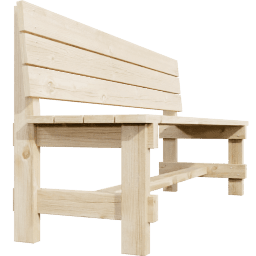 Bench Wooden Minimalist