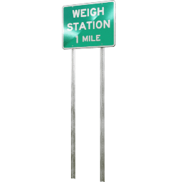 USA Information Weigh Station 1 Mile