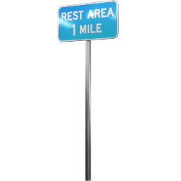USA Misc Rest Area 1 Mile