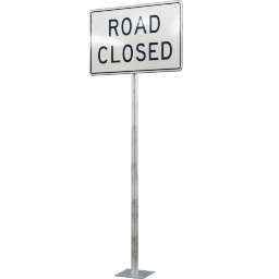 USA Regulation Road Closed