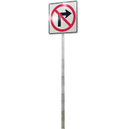 USA Restriction No Right Turn