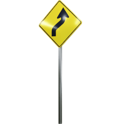 USA Warning Reverse Curve